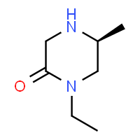 ChemSpider 2D Image | (5S)-1-Ethyl-5-methylpiperazin-2-on | C7H14N2O