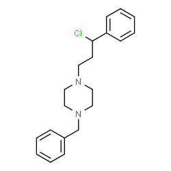 ChemSpider 2D Image | 1-Benzyl-4-(3-chloro-3-phenylpropyl)piperazine | C20H25ClN2