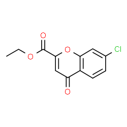 ChemSpider 2D Image | Ethyl 7-chloro-4-oxo-4H-chromene-2-carboxylate | C12H9ClO4