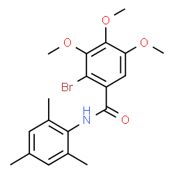 ChemSpider 2D Image | 2-Bromo-N-mesityl-3,4,5-trimethoxybenzamide | C19H22BrNO4