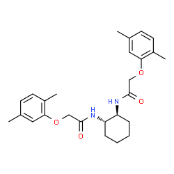ChemSpider 2D Image | N,N'-(1S,2S)-1,2-Cyclohexanediylbis[2-(2,5-dimethylphenoxy)acetamide] | C26H34N2O4