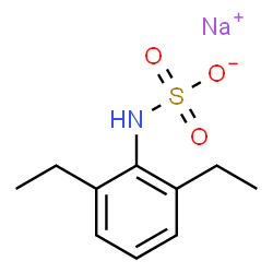 ChemSpider 2D Image | Sodium (2,6-diethylphenyl)sulfamate | C10H14NNaO3S
