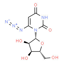 ChemSpider 2D Image | 6-Azidouridine | C9H11N5O6