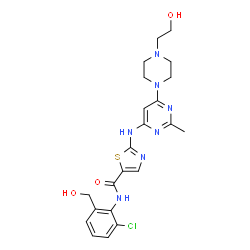 ChemSpider 2D Image | Hydroxymethyl Dasatinib | C22H26ClN7O3S