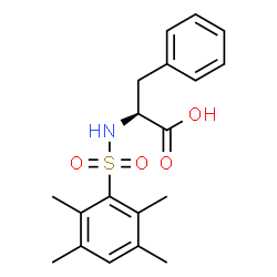 ChemSpider 2D Image | N-[(2,3,5,6-Tetramethylphenyl)sulfonyl]-L-phenylalanine | C19H23NO4S