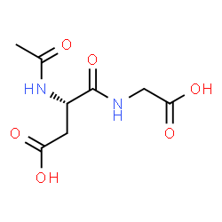 ChemSpider 2D Image | N-Acetyl-L-alpha-aspartylglycine | C8H12N2O6