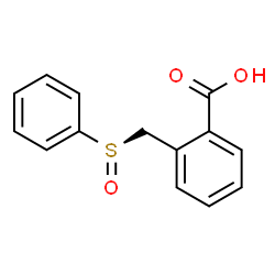 ChemSpider 2D Image | 2-{[(R)-Phenylsulfinyl]methyl}benzoic acid | C14H12O3S