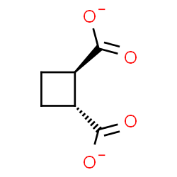 ChemSpider 2D Image | (1R,2R)-1,2-Cyclobutanedicarboxylate | C6H6O4