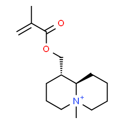 ChemSpider 2D Image | (1S,9aR)-1-[(Methacryloyloxy)methyl]-5-methyloctahydro-2H-quinolizinium | C15H26NO2