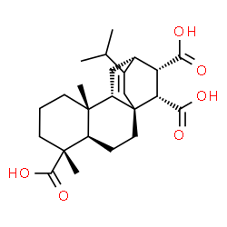 ChemSpider 2D Image | (9beta,15alpha)-15-Carboxy-13-isopropylatis-13-ene-17,18-dioic acid | C24H34O6