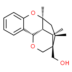 ChemSpider 2D Image | [(1S,9S,11R,12S,13S,14R)-9,11,13-Trimethyl-8,15-dioxatetracyclo[10.2.2.0~2,7~.0~9,14~]hexadeca-2,4,6-trien-12-yl]methanol | C18H24O3