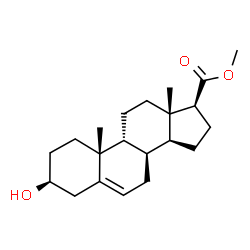 ChemSpider 2D Image | Methyl (3beta,8alpha,9beta,17beta)-3-hydroxyandrost-5-ene-17-carboxylate | C21H32O3