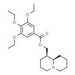 ChemSpider 2D Image | (1R,9aR)-Octahydro-2H-quinolizin-1-ylmethyl 3,4,5-triethoxybenzoate | C23H35NO5