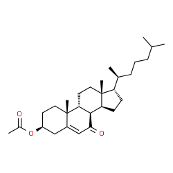 ChemSpider 2D Image | (3beta,8alpha,9beta,17alpha,20S)-7-Oxocholest-5-en-3-yl acetate | C29H46O3