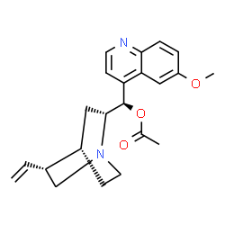 ChemSpider 2D Image | (9R)-6'-Methoxycinchonan-9-yl acetate | C22H26N2O3
