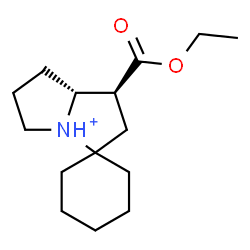ChemSpider 2D Image | (1'S,7a'R)-1'-(Ethoxycarbonyl)hexahydrospiro[cyclohexane-1,3'-pyrrolizinium] | C15H26NO2