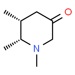 ChemSpider 2D Image | (5R,6R)-1,5,6-Trimethyl-3-piperidinone | C8H15NO