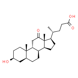 ChemSpider 2D Image | (3beta,5alpha,8alpha,9beta)-3-Hydroxy-12-oxocholan-24-oic acid | C24H38O4