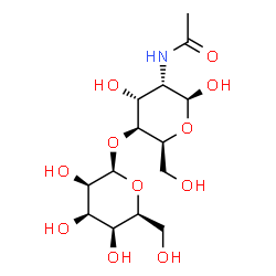 ChemSpider 2D Image | 2-Acetamido-2-deoxy-4-O-beta-L-talopyranosyl-beta-L-gulopyranose | C14H25NO11