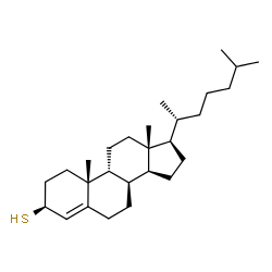 ChemSpider 2D Image | (3beta,8alpha,9beta)-Cholest-4-ene-3-thiol | C27H46S
