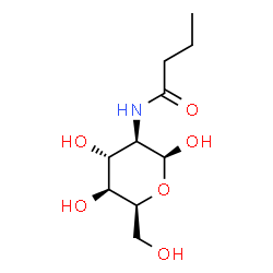 ChemSpider 2D Image | 2-(Butyrylamino)-2-deoxy-beta-L-idopyranose | C10H19NO6