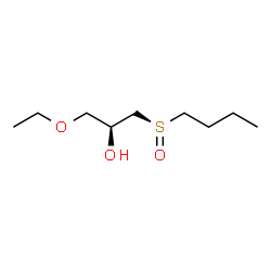 ChemSpider 2D Image | (2S)-1-[(R)-Butylsulfinyl]-3-ethoxy-2-propanol | C9H20O3S