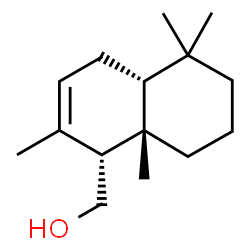ChemSpider 2D Image | [(1R,4aR,8aS)-2,5,5,8a-Tetramethyl-1,4,4a,5,6,7,8,8a-octahydro-1-naphthalenyl]methanol | C15H26O