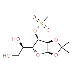 ChemSpider 2D Image | 1,2-O-Isopropylidene-3-O-(methylsulfonyl)-alpha-D-glucofuranose | C10H18O8S