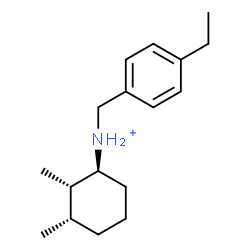 ChemSpider 2D Image | (1S,2S,3S)-N-(4-Ethylbenzyl)-2,3-dimethylcyclohexanaminium | C17H28N