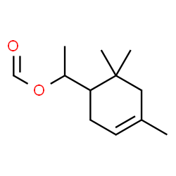 ChemSpider 2D Image | 1-(2,2,4-Trimethyl-4-cyclohexenyl)ethyl formate | C12H20O2