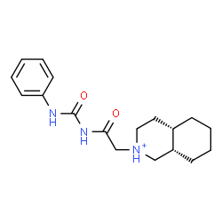 ChemSpider 2D Image | (4aS,8aS)-2-{2-Oxo-2-[(phenylcarbamoyl)amino]ethyl}decahydroisoquinolinium | C18H26N3O2