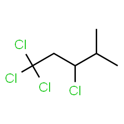 ChemSpider 2D Image | 1,1,1,3-Tetrachloro-4-methylpentane | C6H10Cl4