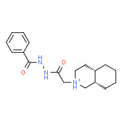 ChemSpider 2D Image | (4aS,8aS)-2-[2-(2-Benzoylhydrazino)-2-oxoethyl]decahydroisoquinolinium | C18H26N3O2