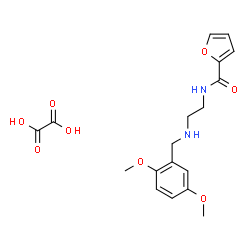 ChemSpider 2D Image | N-{2-[(2,5-Dimethoxybenzyl)amino]ethyl}-2-furamide ethanedioate (1:1) | C18H22N2O8