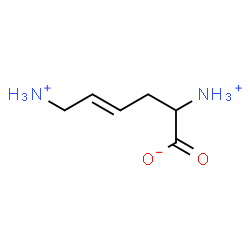 ChemSpider 2D Image | (4E)-2,6-Diammonio-4-hexenoate | C6H13N2O2