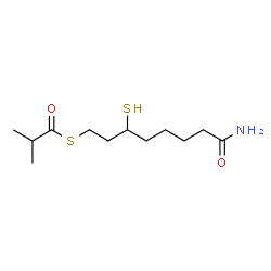 ChemSpider 2D Image | S(8)-(2-methylpropanoyl)dihydrolipoamide | C12H23NO2S2