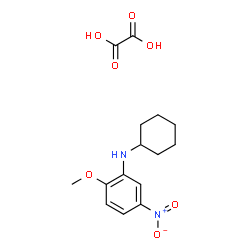 ChemSpider 2D Image | N-Cyclohexyl-2-methoxy-5-nitroaniline ethanedioate (1:1) | C15H20N2O7