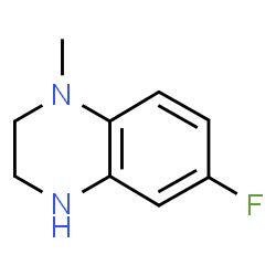 ChemSpider 2D Image | 6-Fluoro-1-methyl-1,2,3,4-tetrahydroquinoxaline | C9H11FN2
