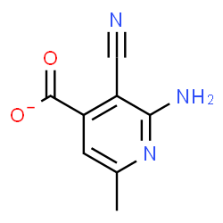 ChemSpider 2D Image | 2-Amino-3-cyano-6-methylisonicotinate | C8H6N3O2