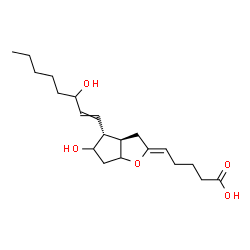 ChemSpider 2D Image | (5Z)-11,15-Dihydroxy-6,9-epoxyprosta-5,13-dien-1-oic acid | C20H32O5