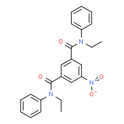 ChemSpider 2D Image | N,N'-Diethyl-5-nitro-N,N'-diphenylisophthalamide | C24H23N3O4
