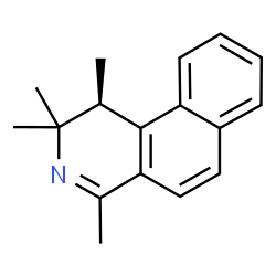 ChemSpider 2D Image | (1S)-1,2,2,4-Tetramethyl-1,2-dihydrobenzo[f]isoquinoline | C17H19N
