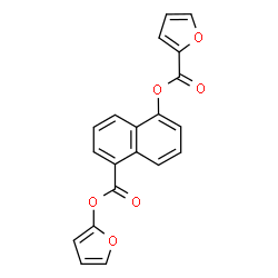 ChemSpider 2D Image | 5-[(2-Furyloxy)carbonyl]-1-naphthyl 2-furoate | C20H12O6