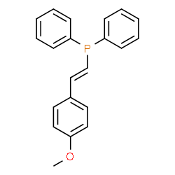 ChemSpider 2D Image | [(E)-2-(4-Methoxyphenyl)vinyl](diphenyl)phosphine | C21H19OP