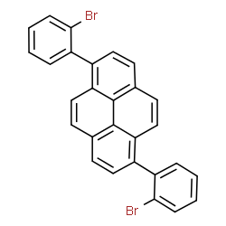 ChemSpider 2D Image | 1,6-Bis(2-bromophenyl)pyrene | C28H16Br2
