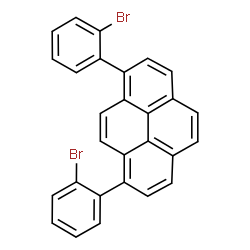 ChemSpider 2D Image | 1,8-Bis(2-bromophenyl)pyrene | C28H16Br2