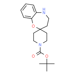 ChemSpider 2D Image | TERT-BUTYL 4,5-DIHYDRO-3H-SPIRO[BENZO[B][1,4]OXAZEPINE-2,4'-PIPERIDINE]-1'-CARBOXYLATE | C18H26N2O3