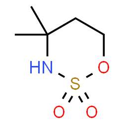 ChemSpider 2D Image | 4,4-Dimethyl-1,2,3-oxathiazinane 2,2-dioxide | C5H11NO3S