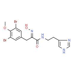 ChemSpider 2D Image | 5-bromoverongamine | C15H16Br2N4O3
