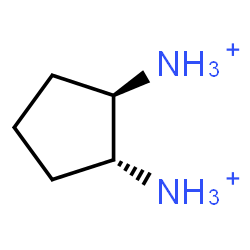 ChemSpider 2D Image | (1R,2R)-1,2-Cyclopentanediaminium | C5H14N2